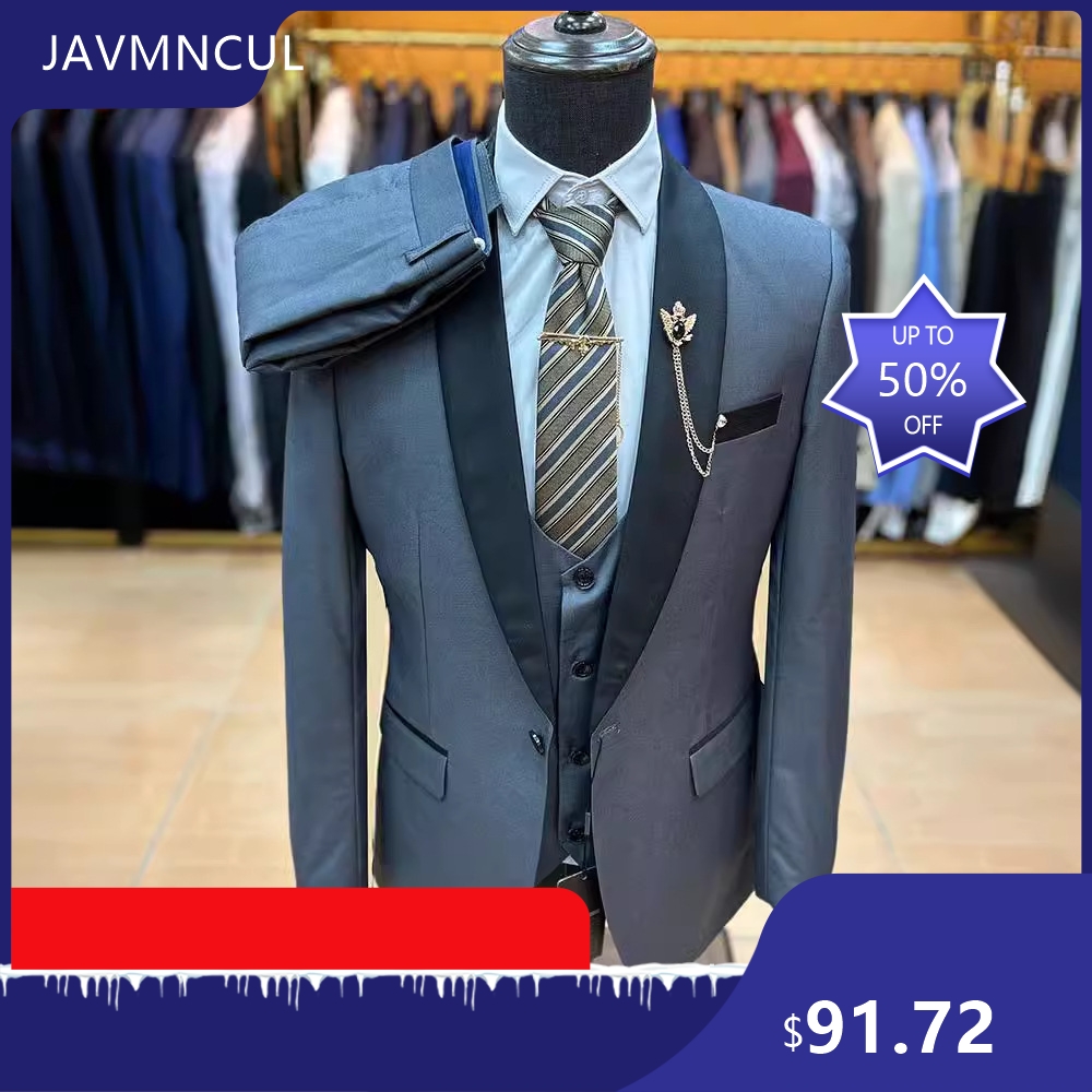 Men'S Formal Wear For Graduation - Men's Slim Fit 3 Piece Suit