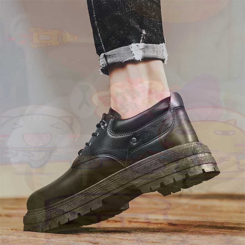 Men'S Formal Wear Uk - Dark Natural Leather Fashion Trainers Tennis