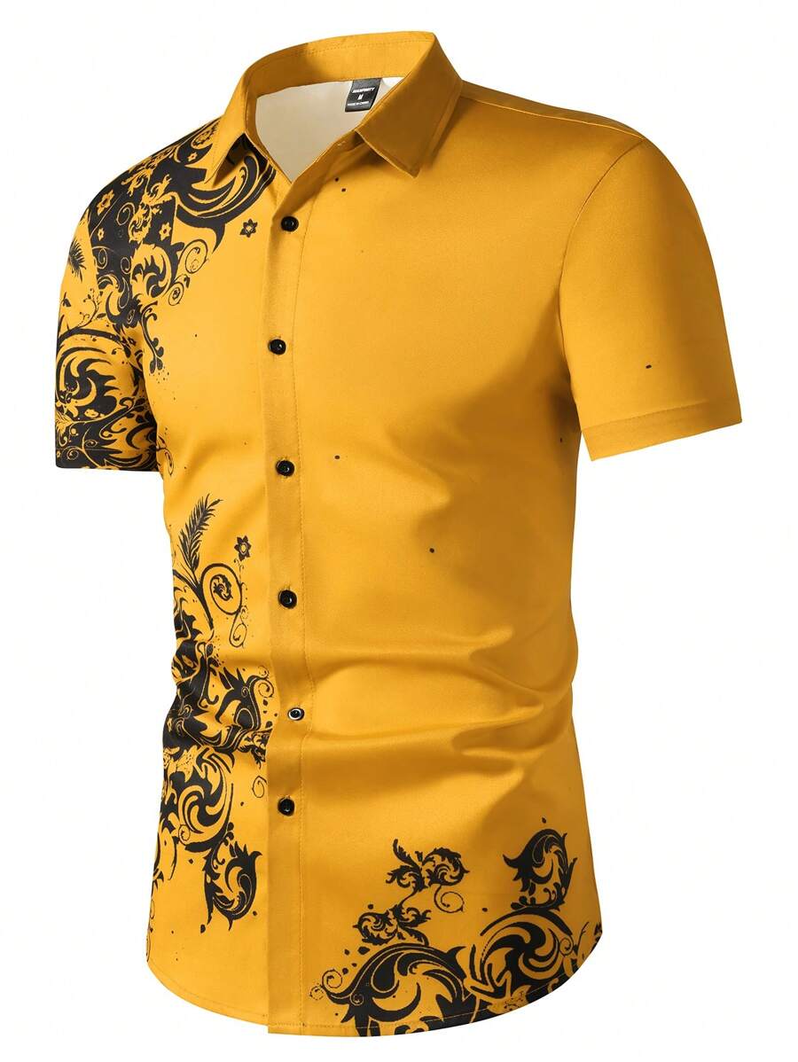 Mens Formal - Manfinity Homme Men's Casual Retro Print