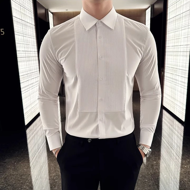 Men Formal Party Wear Shirt - Wedding Party Wear Long Sleeved Men's