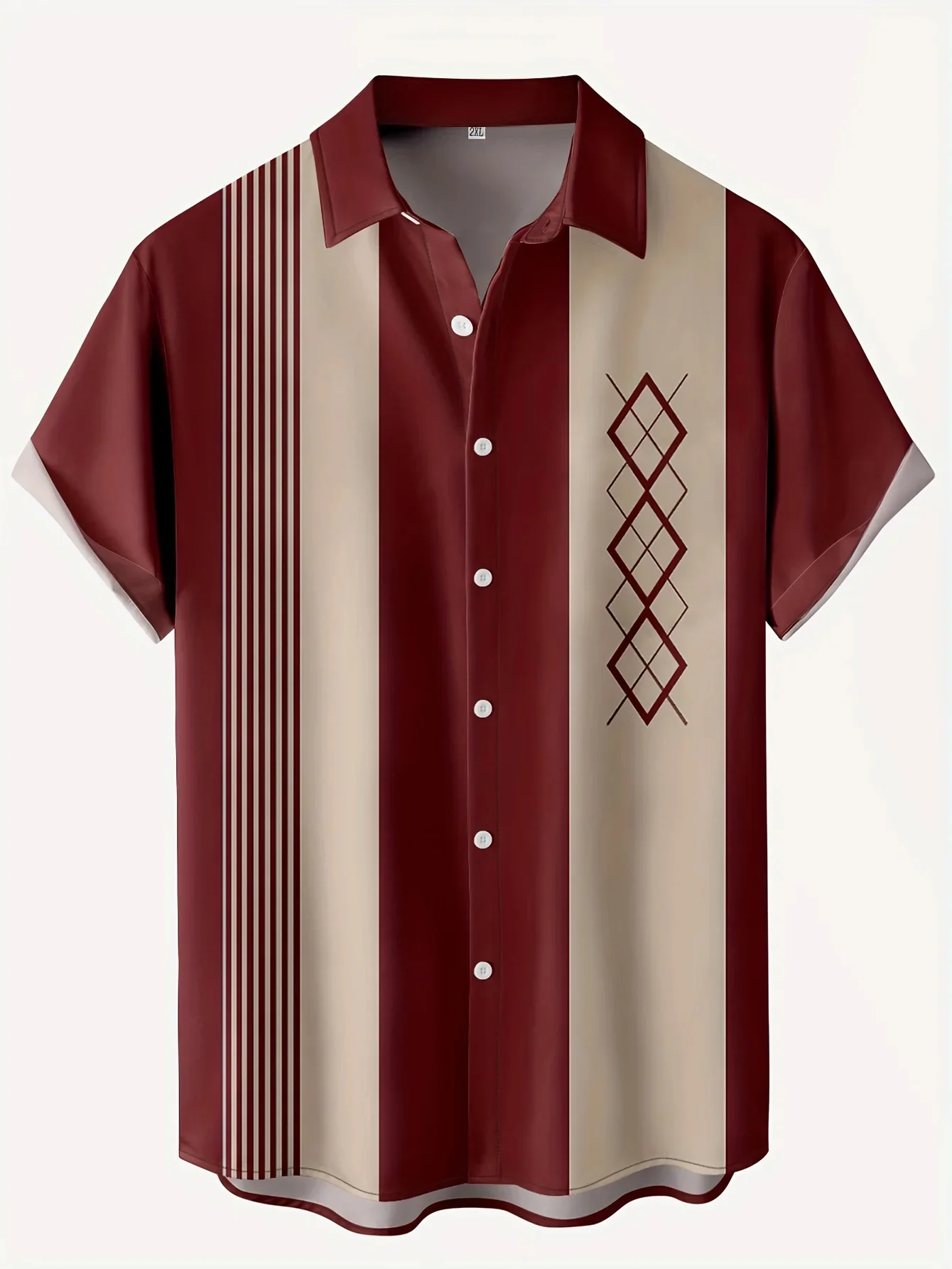 2026 New Hawaiian Men's Retro  - Men Formal Party Wear Shirt 评论和价格