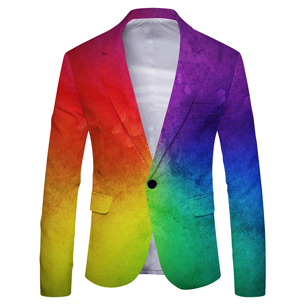 Men\'s Fashionable Printed Bla - Mens Formal Look 评论和价格
