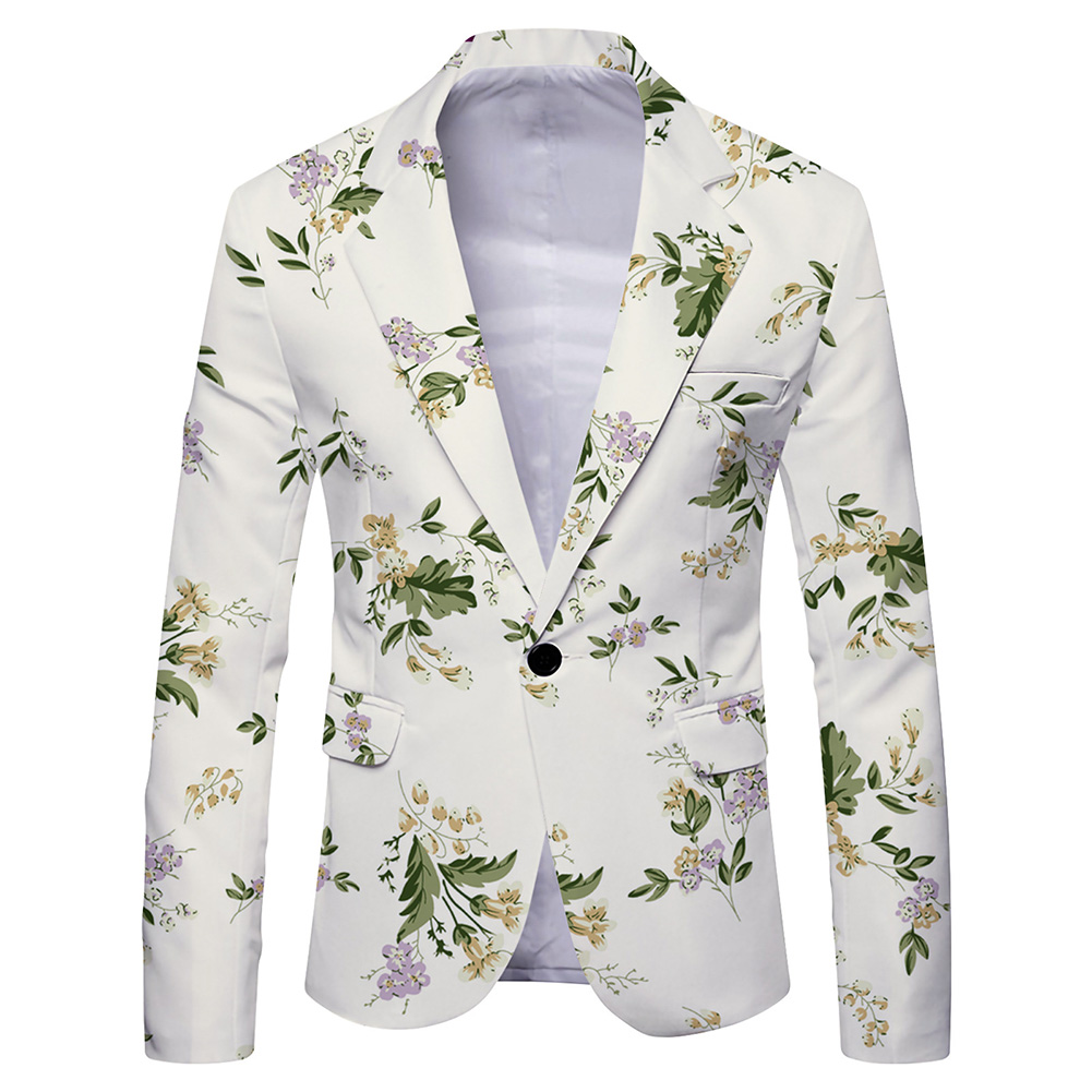 Men\'s Fashionable Printed Bla - Mens Formal Look 评论和价格