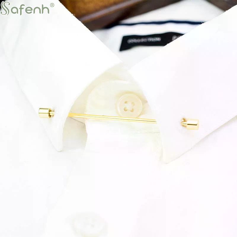Shirt Collar Bar Cylinder Scre - Men Formal Party Wear Shirt 评论和价格