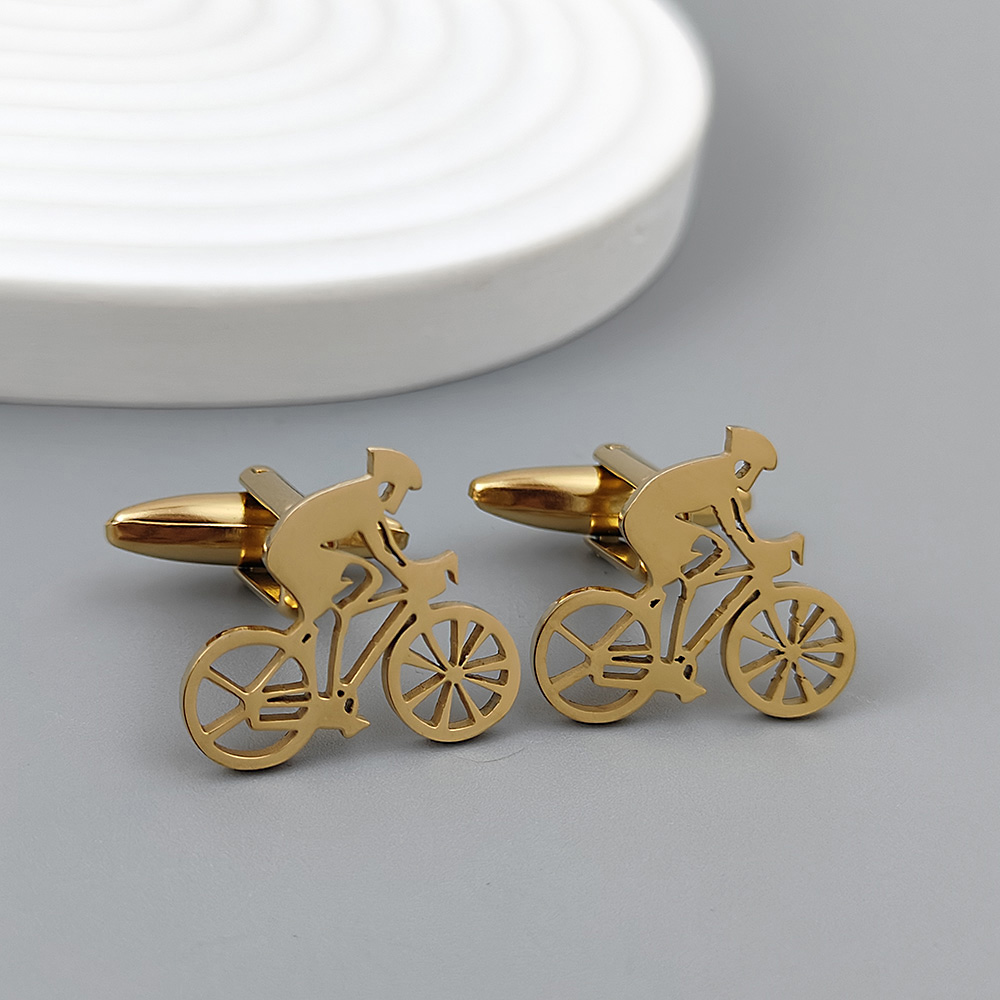 Bicycle racer gold-plated cuff - Men'S Formal Wear Ties 评论和价格