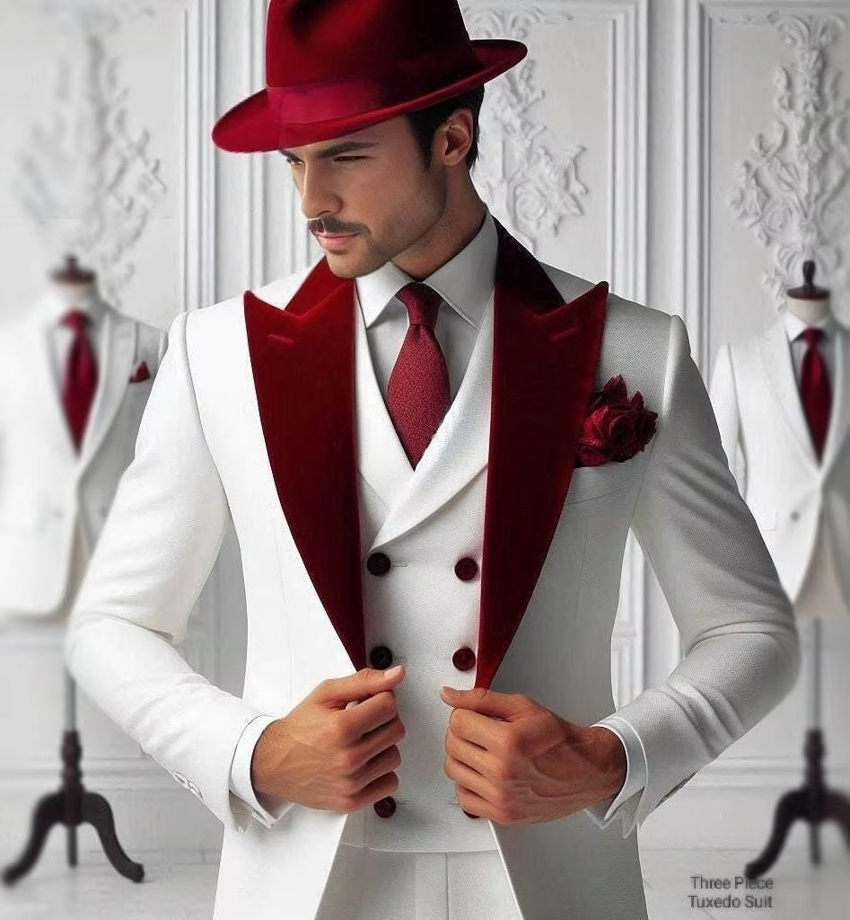 Formal Man Tuxedos Velvet Coll - Men'S Formal Wear For Graduation 评论和价格