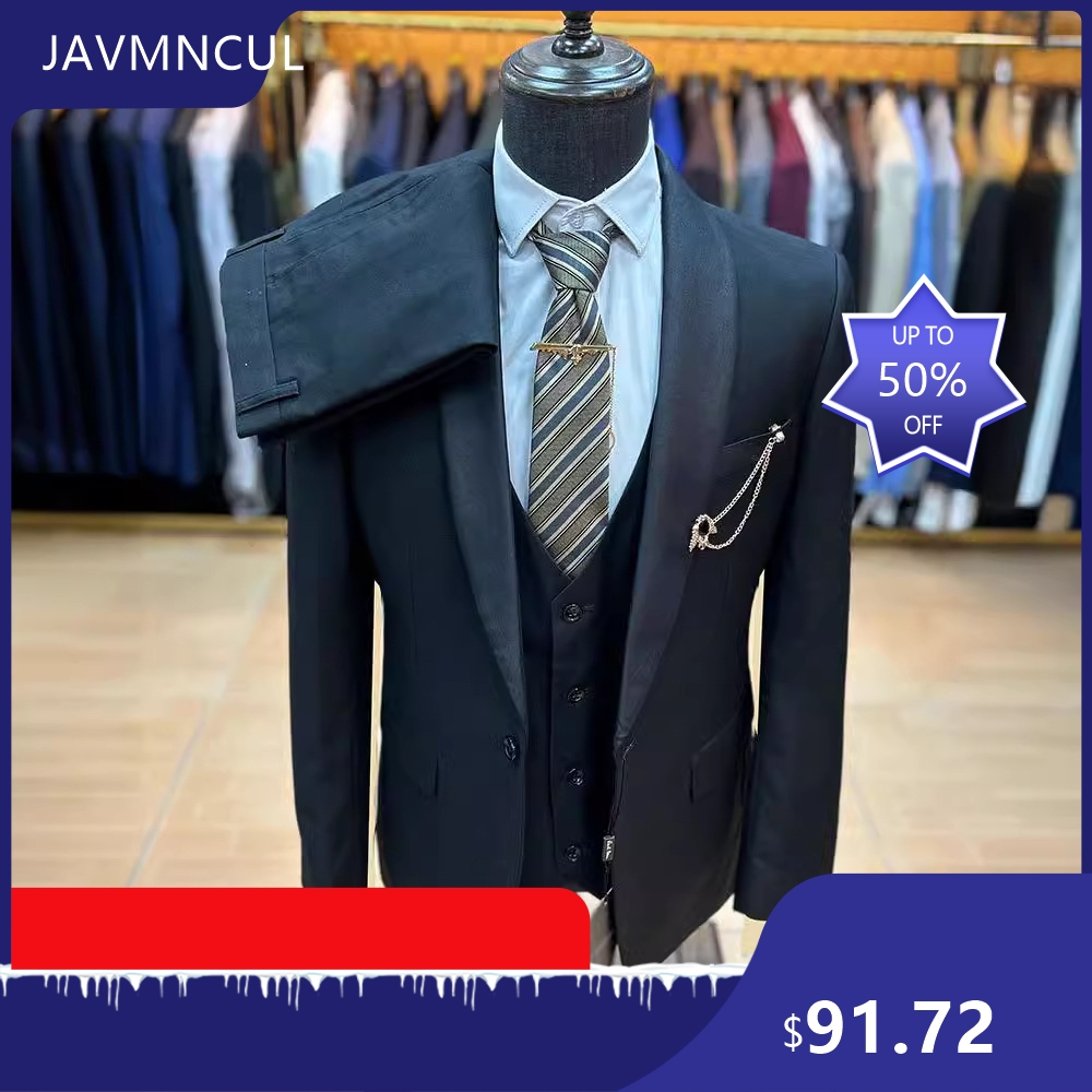 Men's Slim Fit 3 Piece Suit Sh - Men'S Formal Wear For Graduation 评论和价格