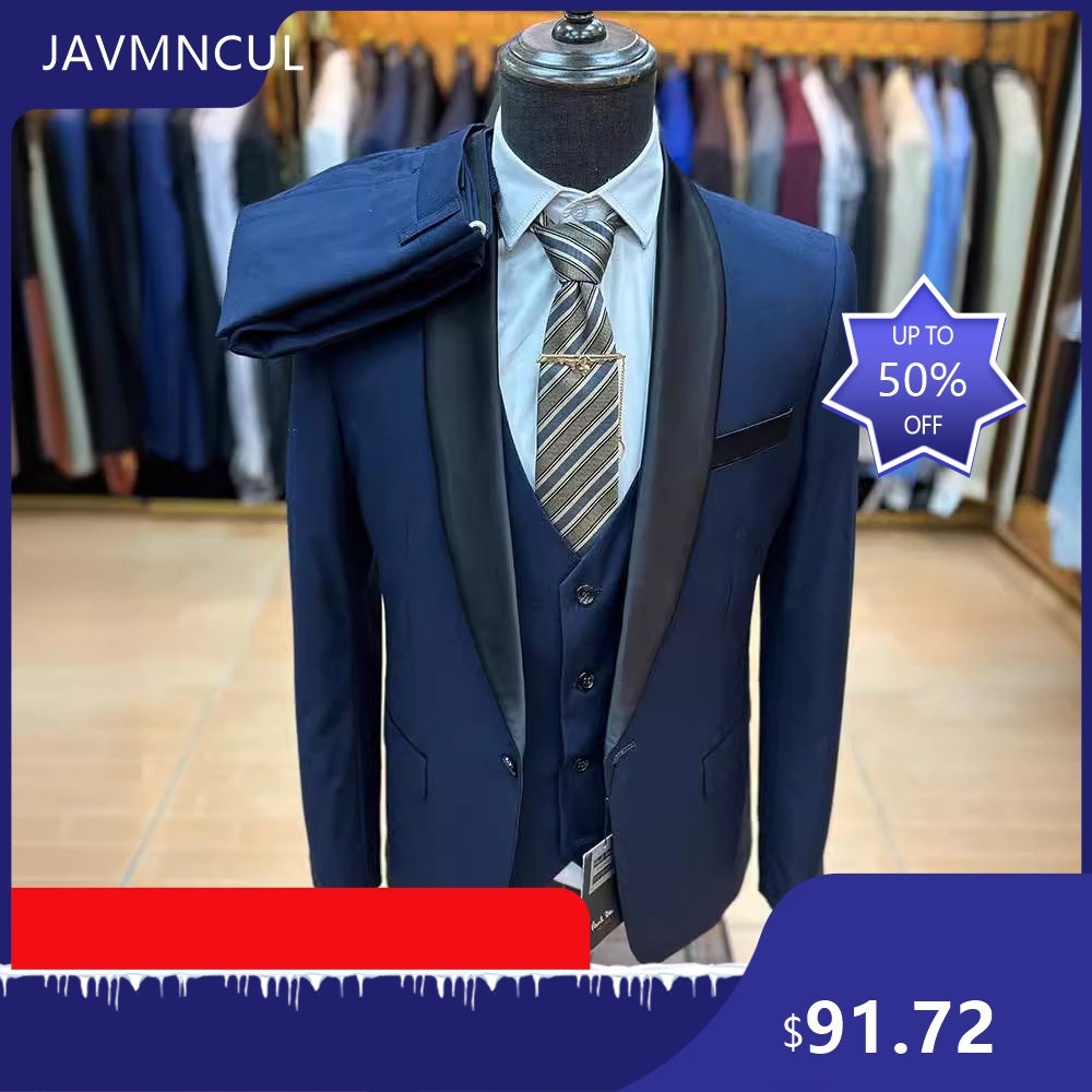Men's Slim Fit 3 Piece Suit Sh - Men'S Formal Wear For Graduation 评论和价格