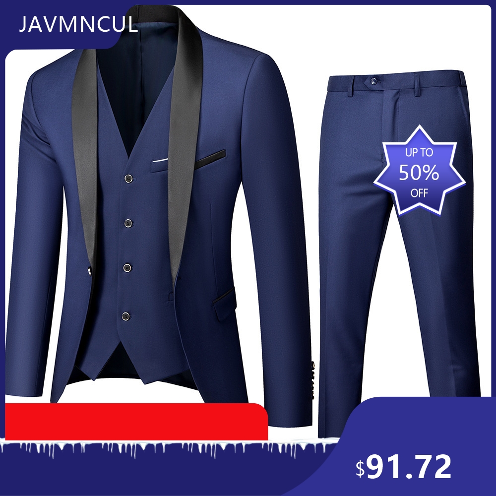 Men's Wedding 3 Piece Suit Set - Men'S Formal Wear For Graduation 评论和价格