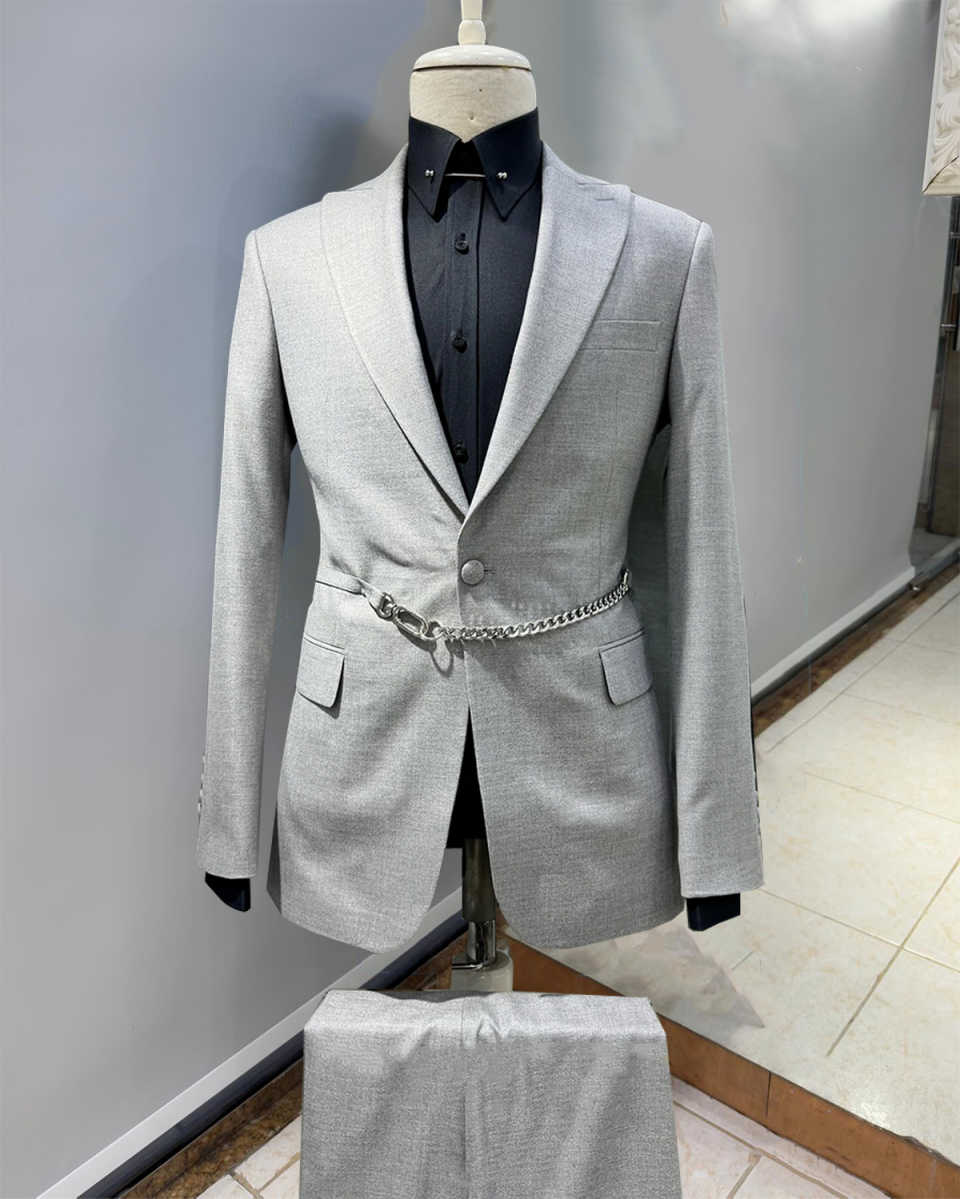 Casual Men Suits 3 Pieces Jack - Men'S Formal Wear Belt 评论和价格