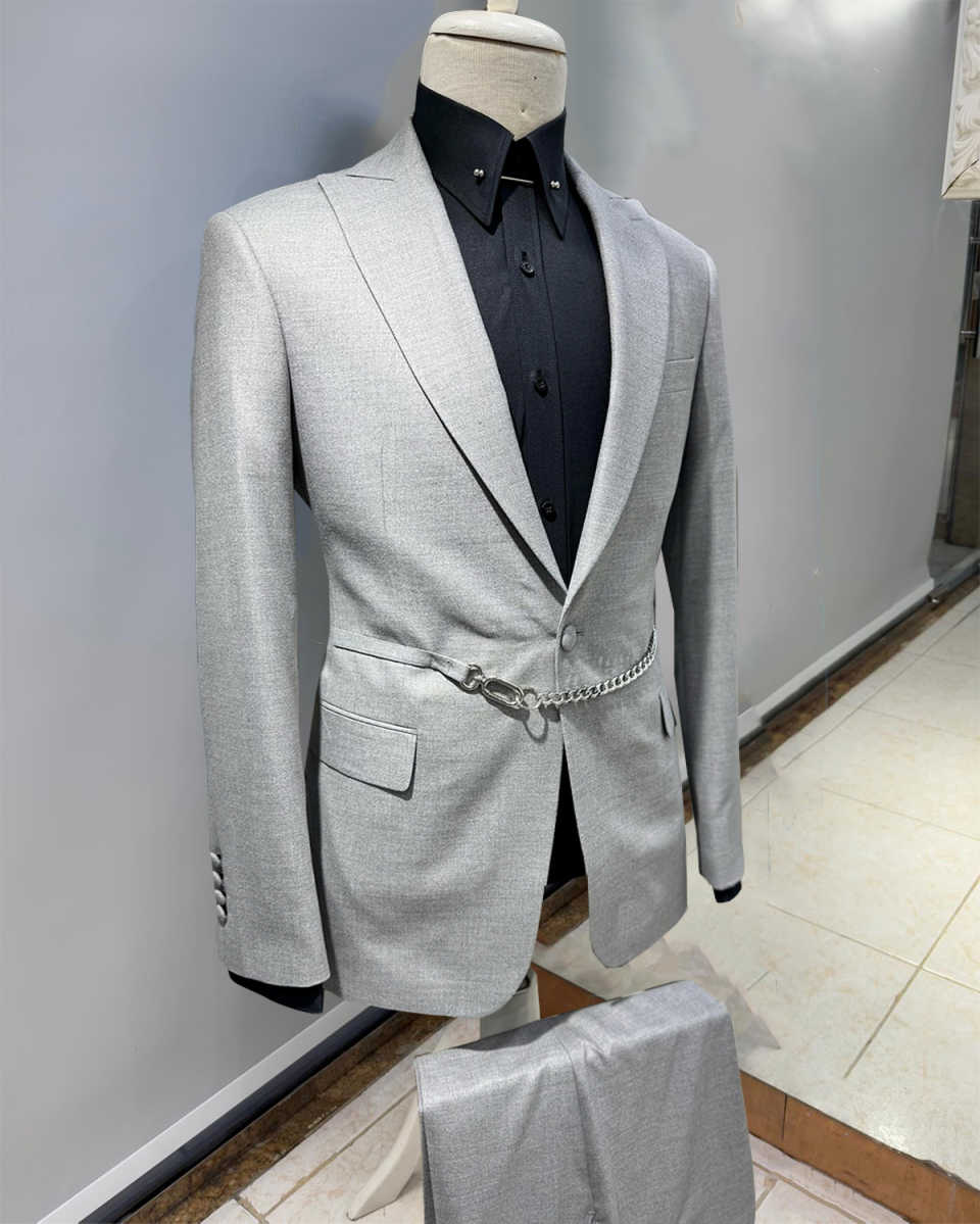 Casual Men Suits 3 Pieces Jack - Men'S Formal Wear Belt 评论和价格