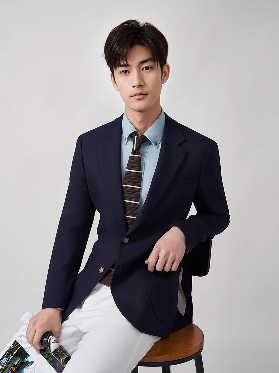 Men's 50% Wool Blazer for Teen - Men'S Formal Wear For Graduation 评论和价格