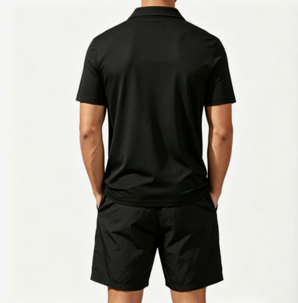 Men's Short-Sleeved Polo Shirt - Men'S Ethnic & Formal Designer Wear Studio S 评论和价格