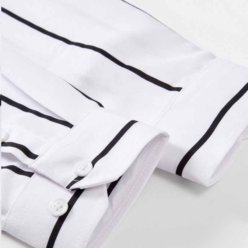 Men's Striped Dress Shirt Long - Mens Formal 评论和价格