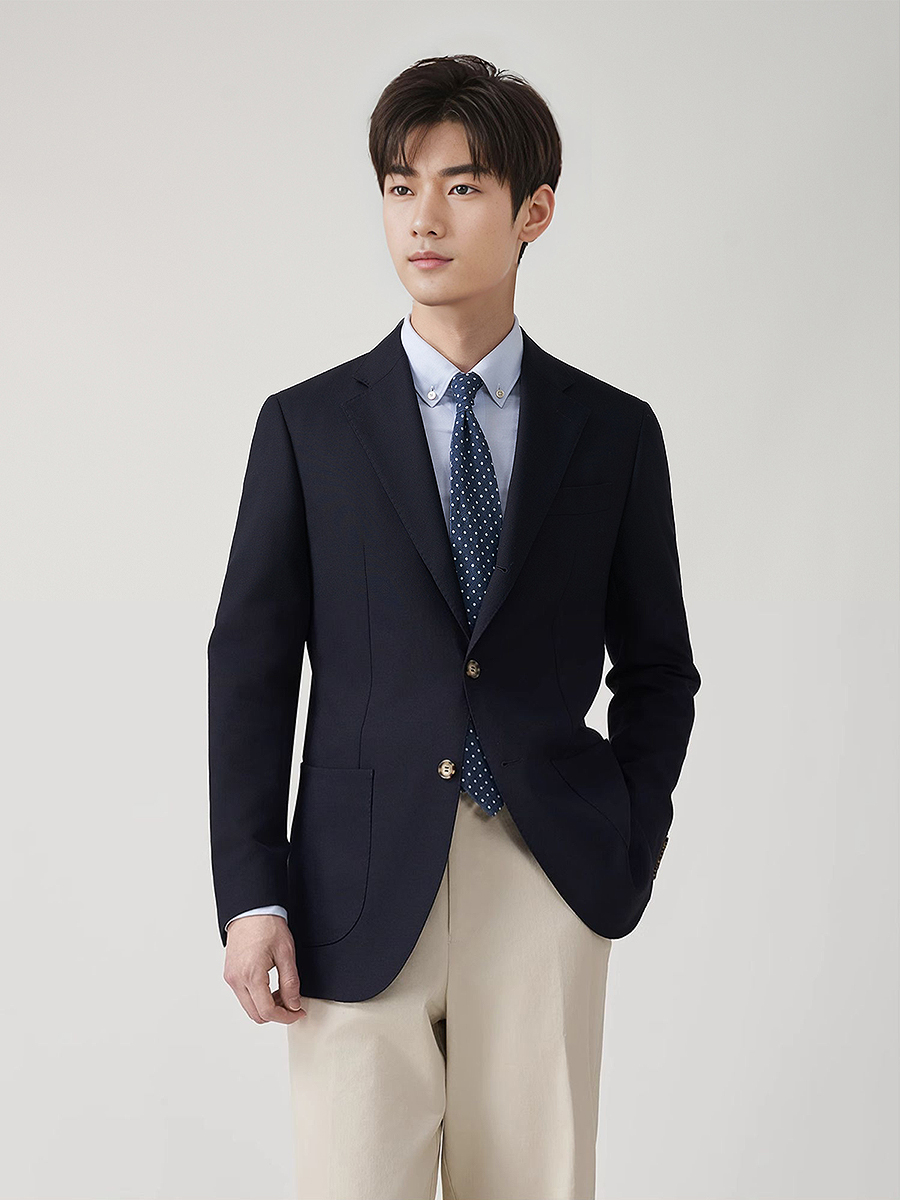 Men's Premium 50% Wool Blazer  - Men'S Formal Wear For Graduation 评论和价格