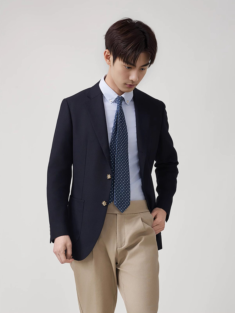 Men's Premium 50% Wool Blazer  - Men'S Formal Wear For Graduation 评论和价格