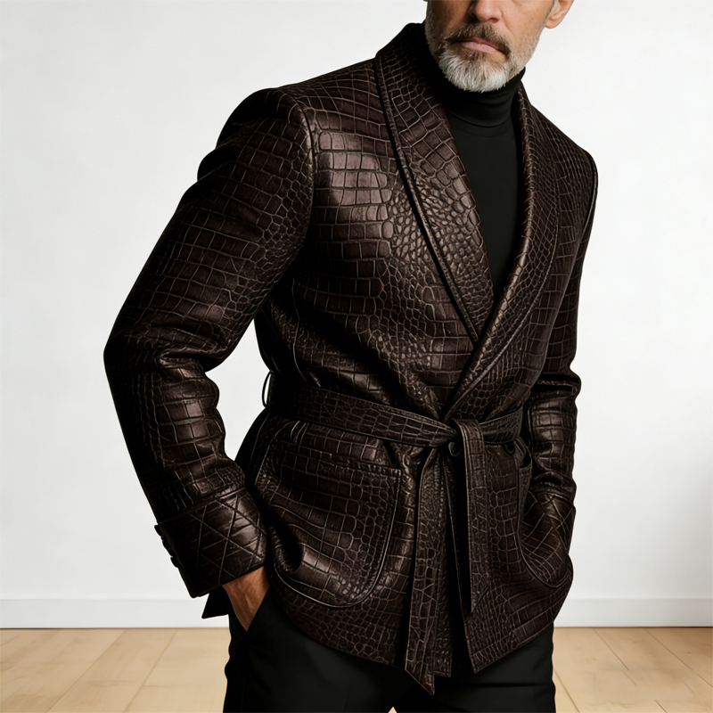  Men's Crocodile Pattern Leat - Men'S Formal Wear Belt 评论和价格