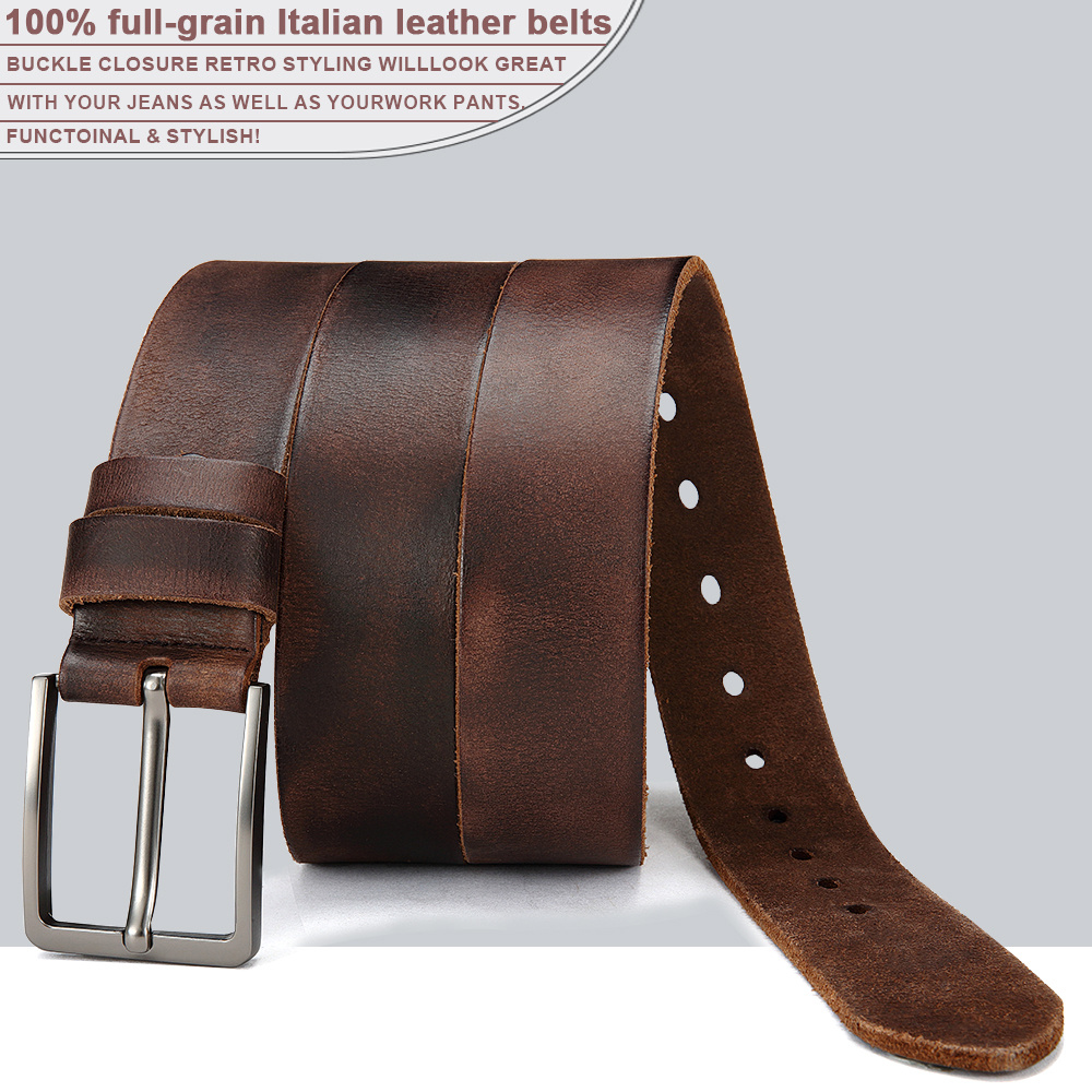 Men's Pin Buckle Durable Genui - Men'S Formal Wear Belt 评论和价格