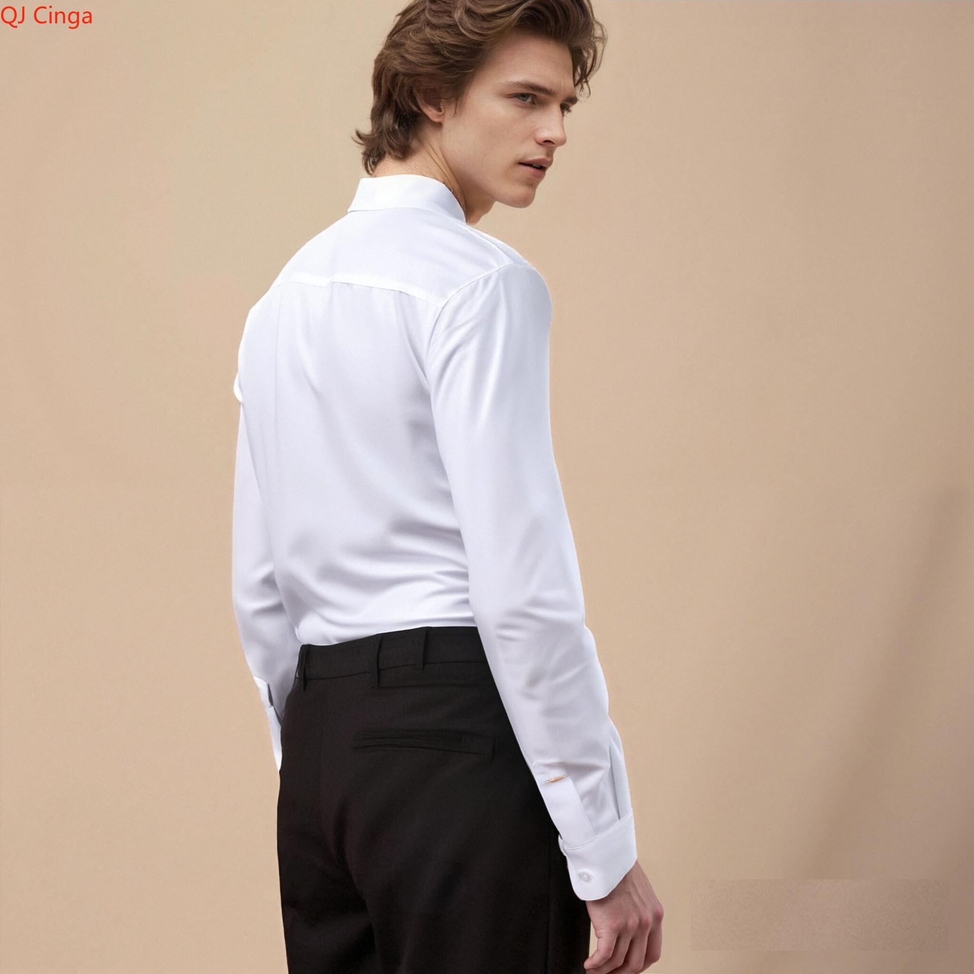 2026 New Men's White Tuxedo Sh - Men Formal Party Wear Shirt 评论和价格