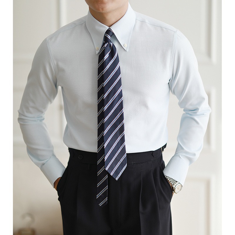 Oxford Shirt Men Long-sleeved  - Mens Formal 评论和价格
