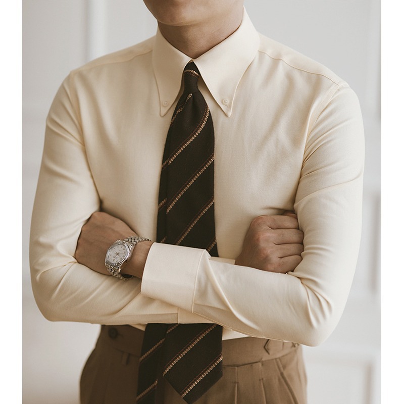 Oxford Shirt Men Long-sleeved  - Mens Formal 评论和价格