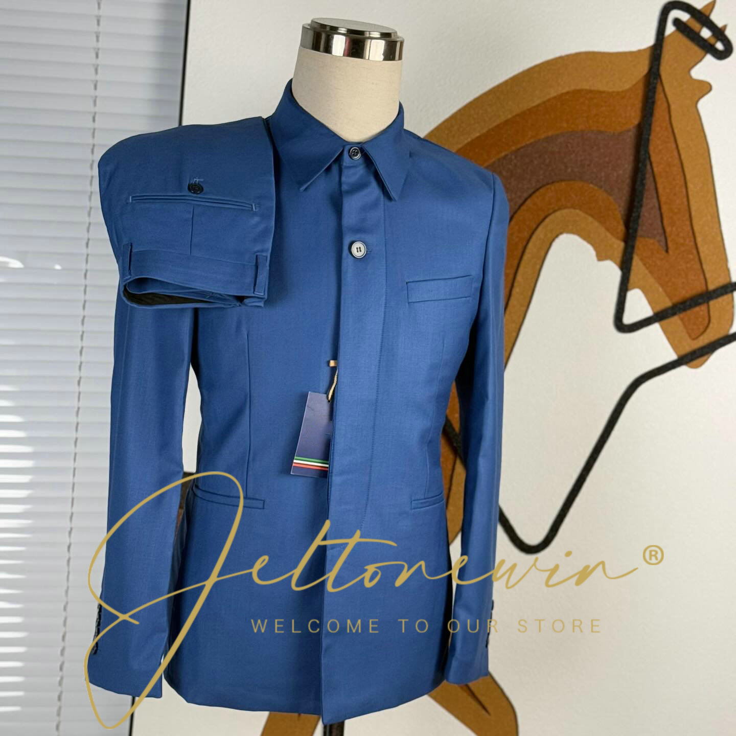 Men's Teal Green Suit Jacket w - Men Formal Party Wear Shirt 评论和价格